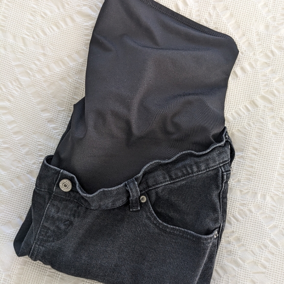 Abercrombie & Fitch Black Maternity Ankle Jeans - Picture 2 of 4